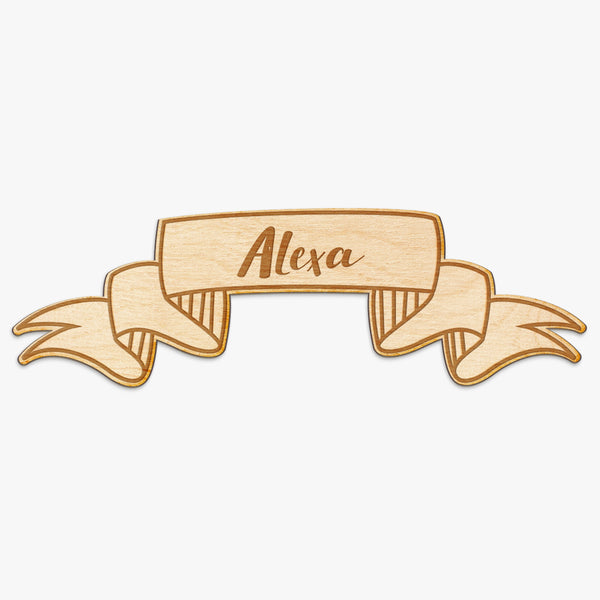 Name Banner Wood Sign Woodums