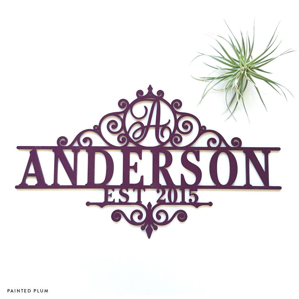 Est. Family Name Custom Wood Sign - Woodums