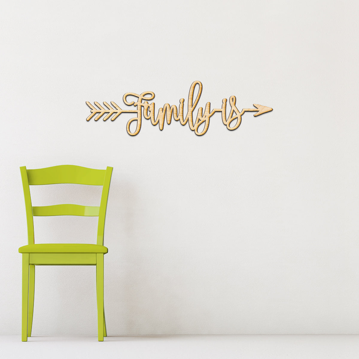 Family Is Arrow Wood Sign