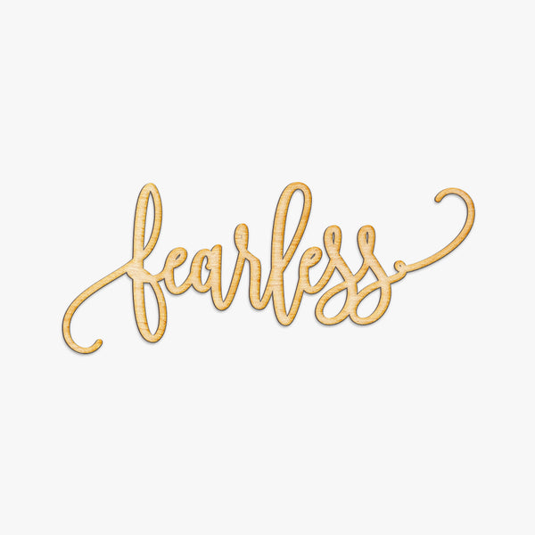 fearless word in cursive