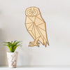 Geometric Owl Wood Engraving