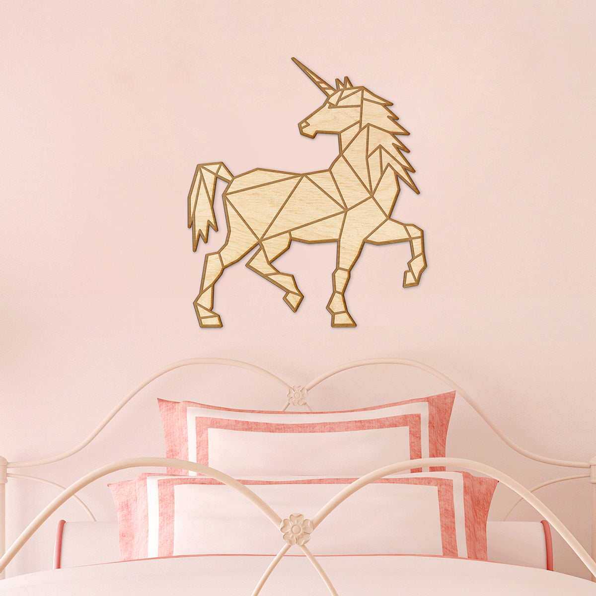 Geometric Unicorn Engraving