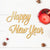 Happy New Year Brush Script Wood Sign