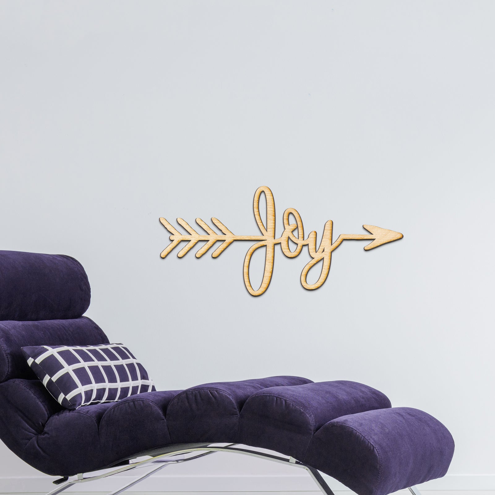 Joy Arrow Wood Sign