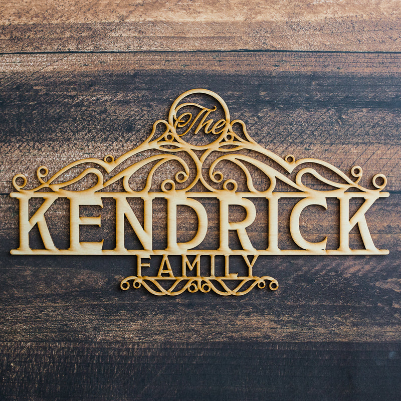 Kendrick Frame Custom Wood Sign