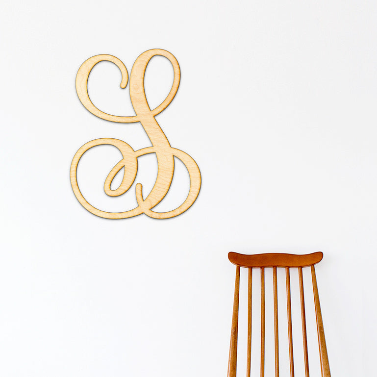 Monogram Wood Letter