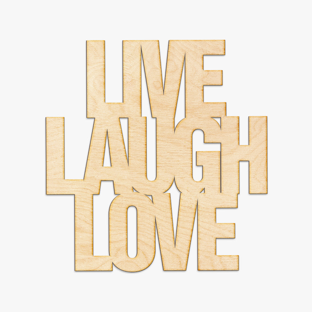 Live Laugh Love Wood Sign