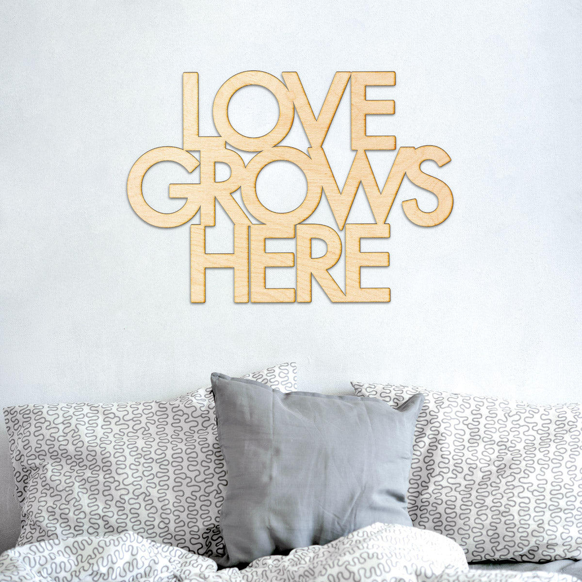 Love Grows Here Wood Sign