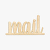 Mail Script Wood Sign