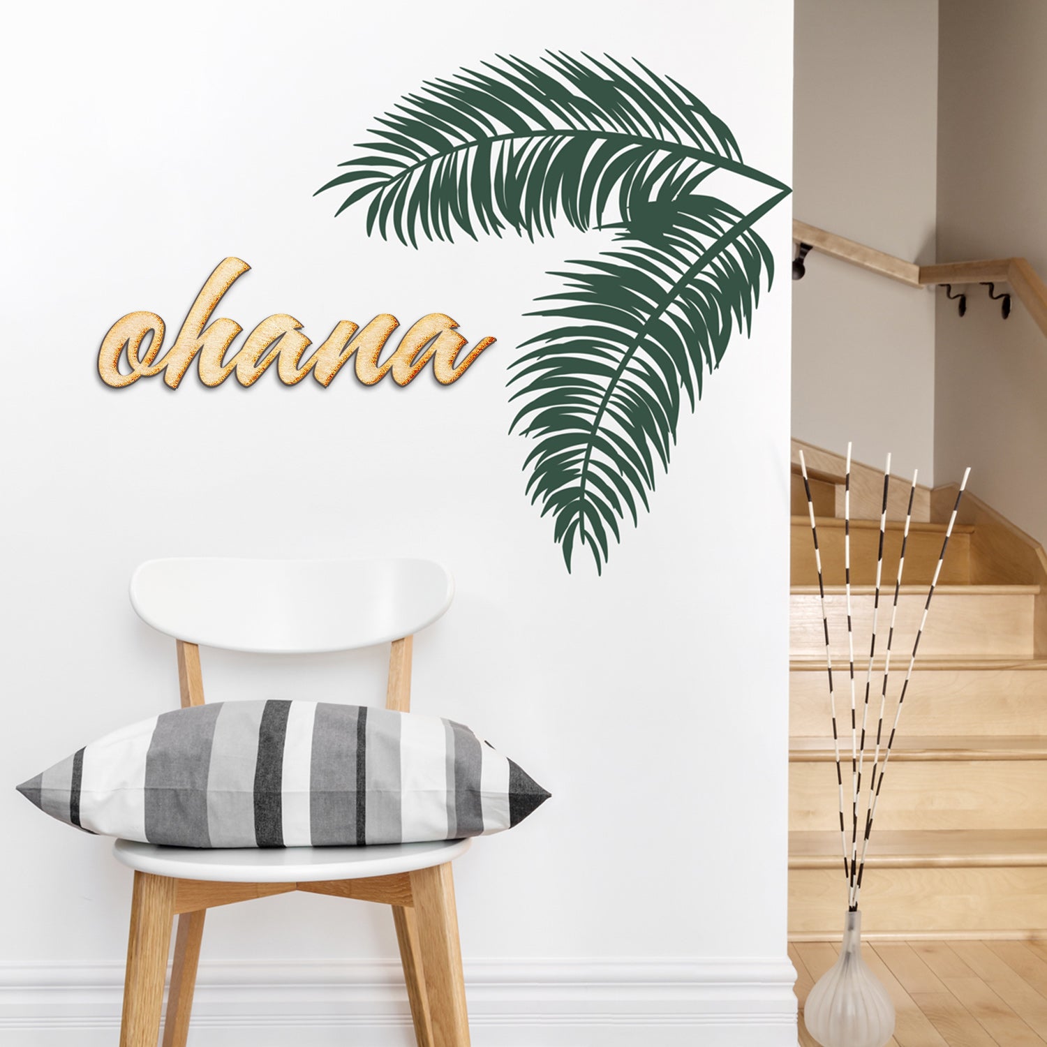 Ohana Wood Script Sign