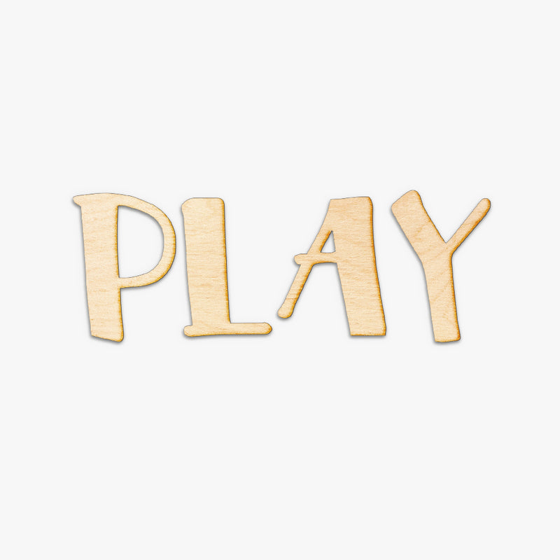 PLAY Wood Letters