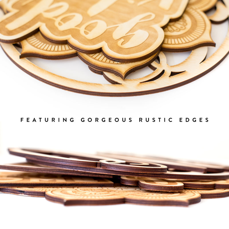 Gobble Till You Wobble Wood Cut Sign