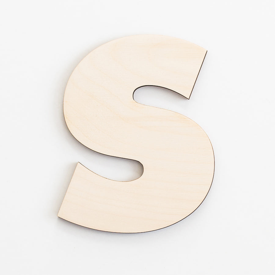 Block Letter Engraved Wood Sign - Woodums
