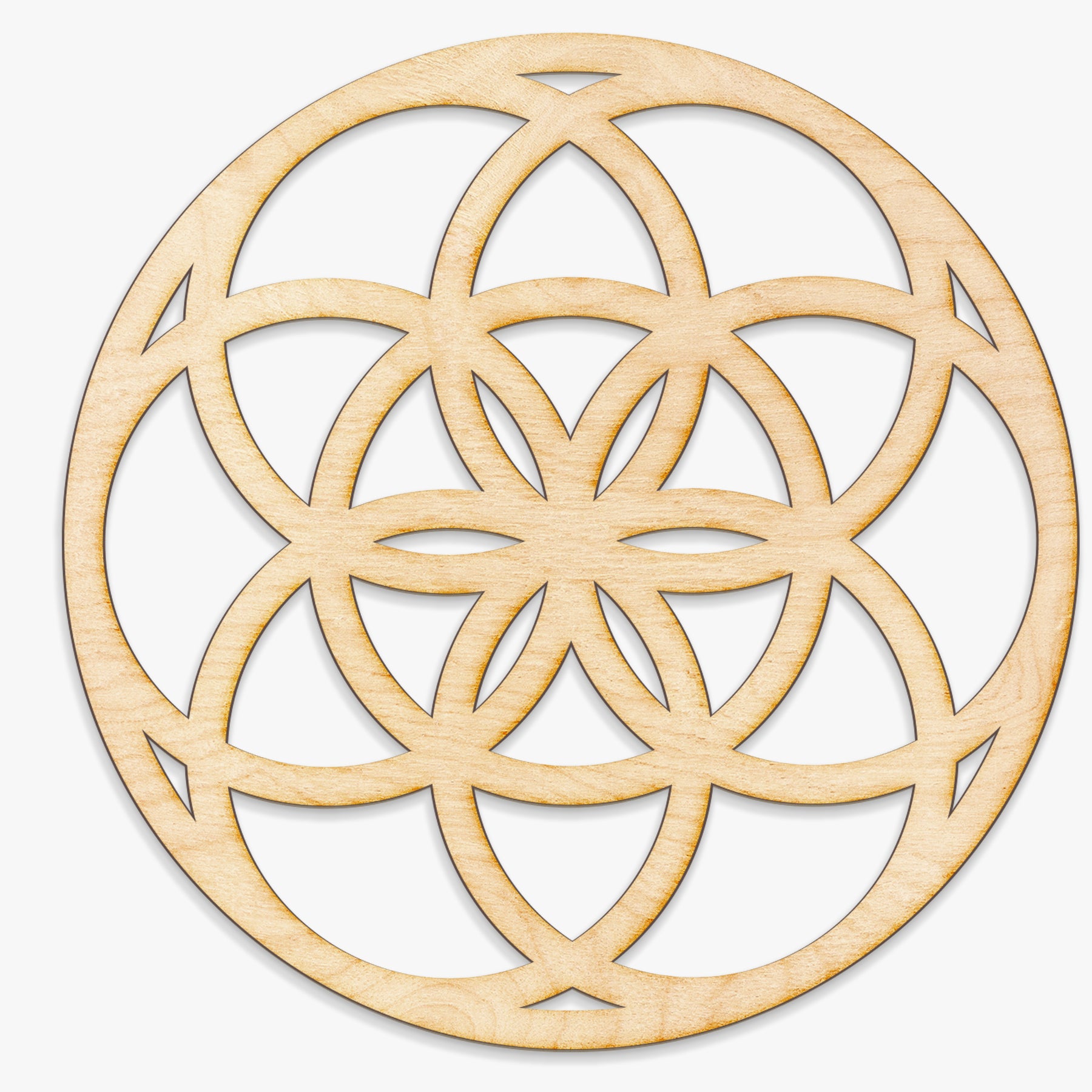 Seed of Life Wood Sign