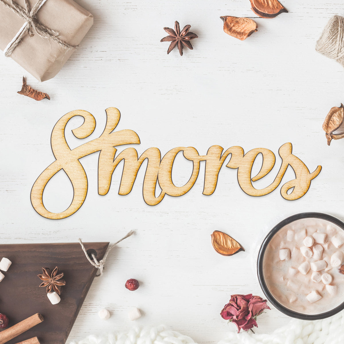 S'mores Wood Cut Sign