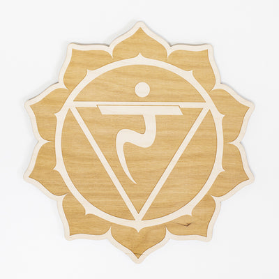 Solar Plexus Chakra Engraved Wood Sign
