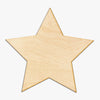 Five Point Star Cut Wood Sign