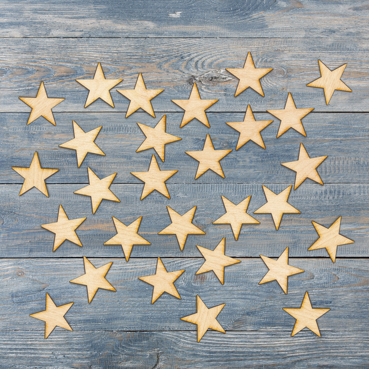 Small Star Wood Cuts
