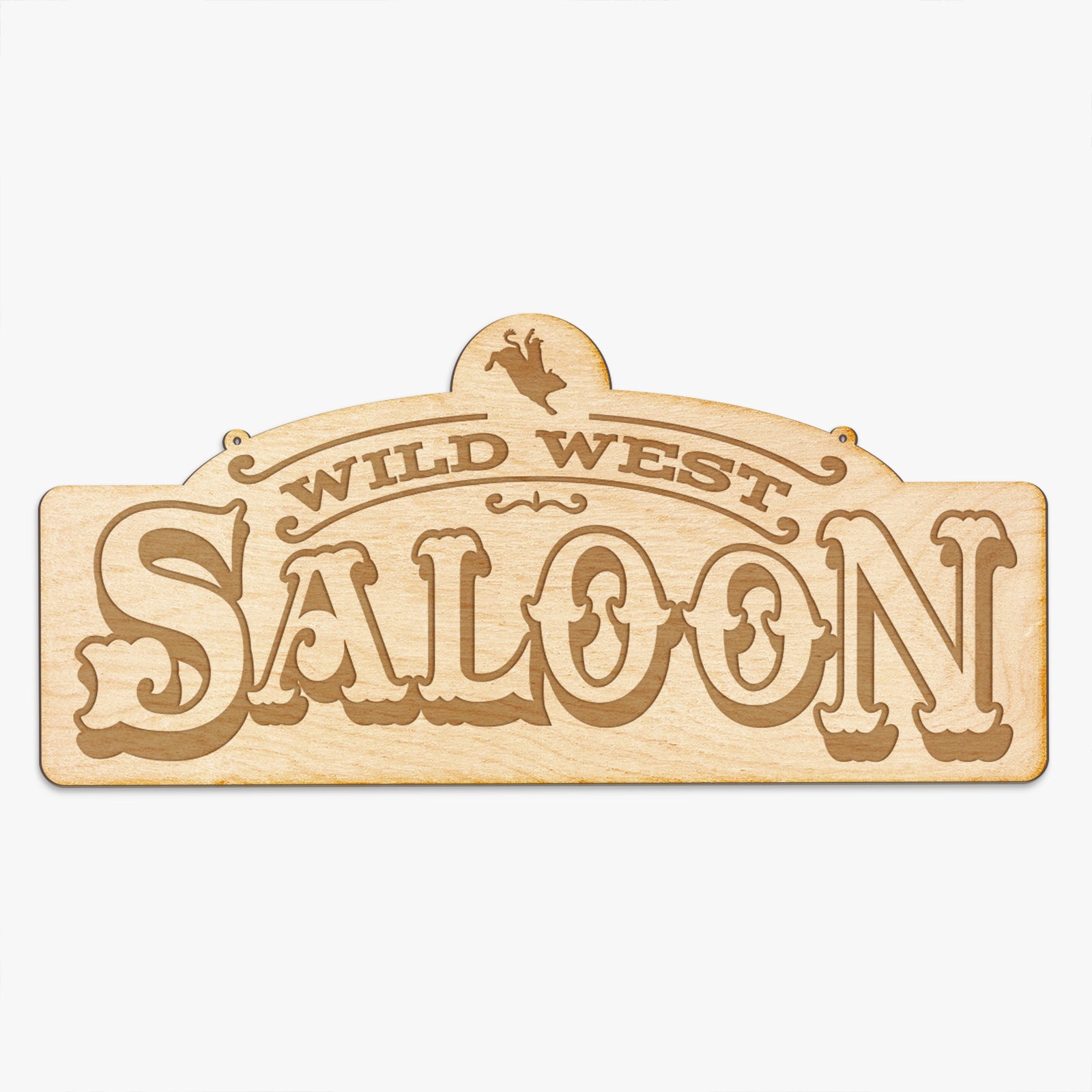 Wild West Saloon Engraved Sign