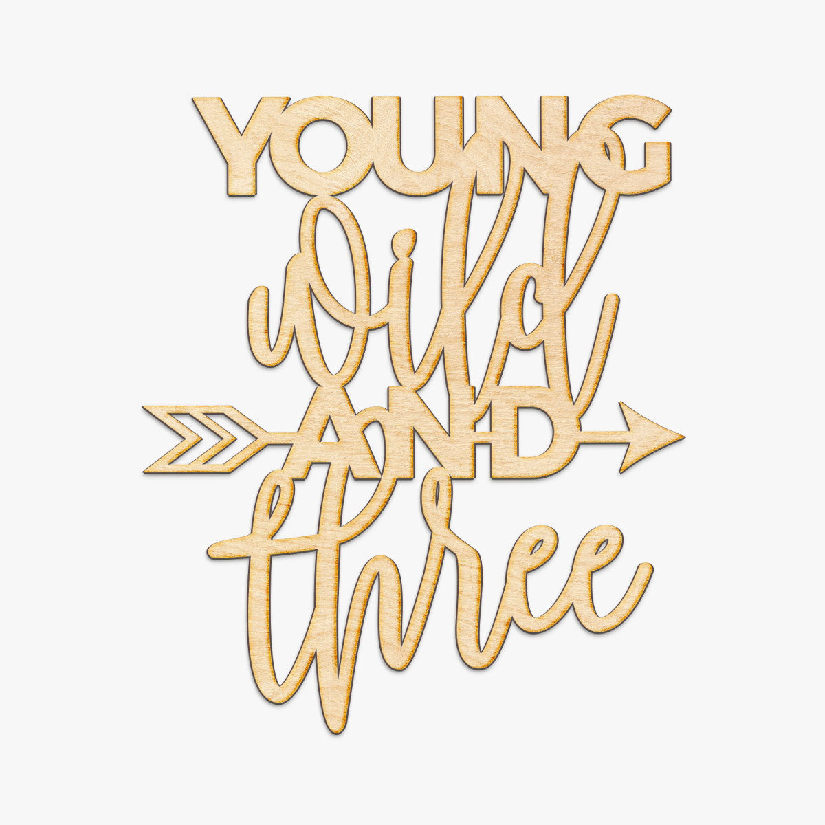 Young Wild and Three Wood Cut