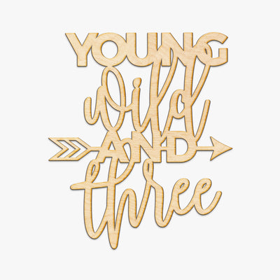 Young Wild and Three Wood Cut