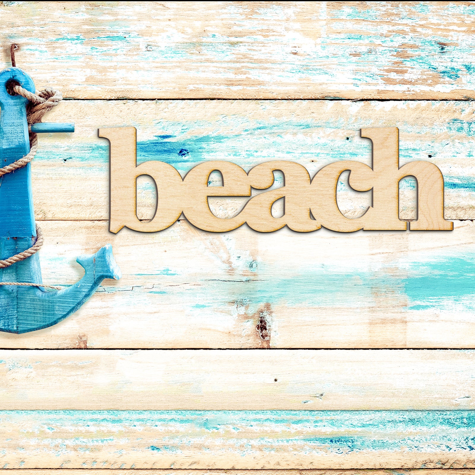 beach Wood Sign