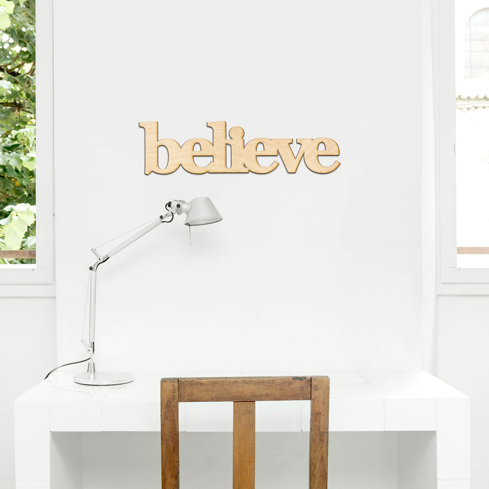 believe Wood Sign