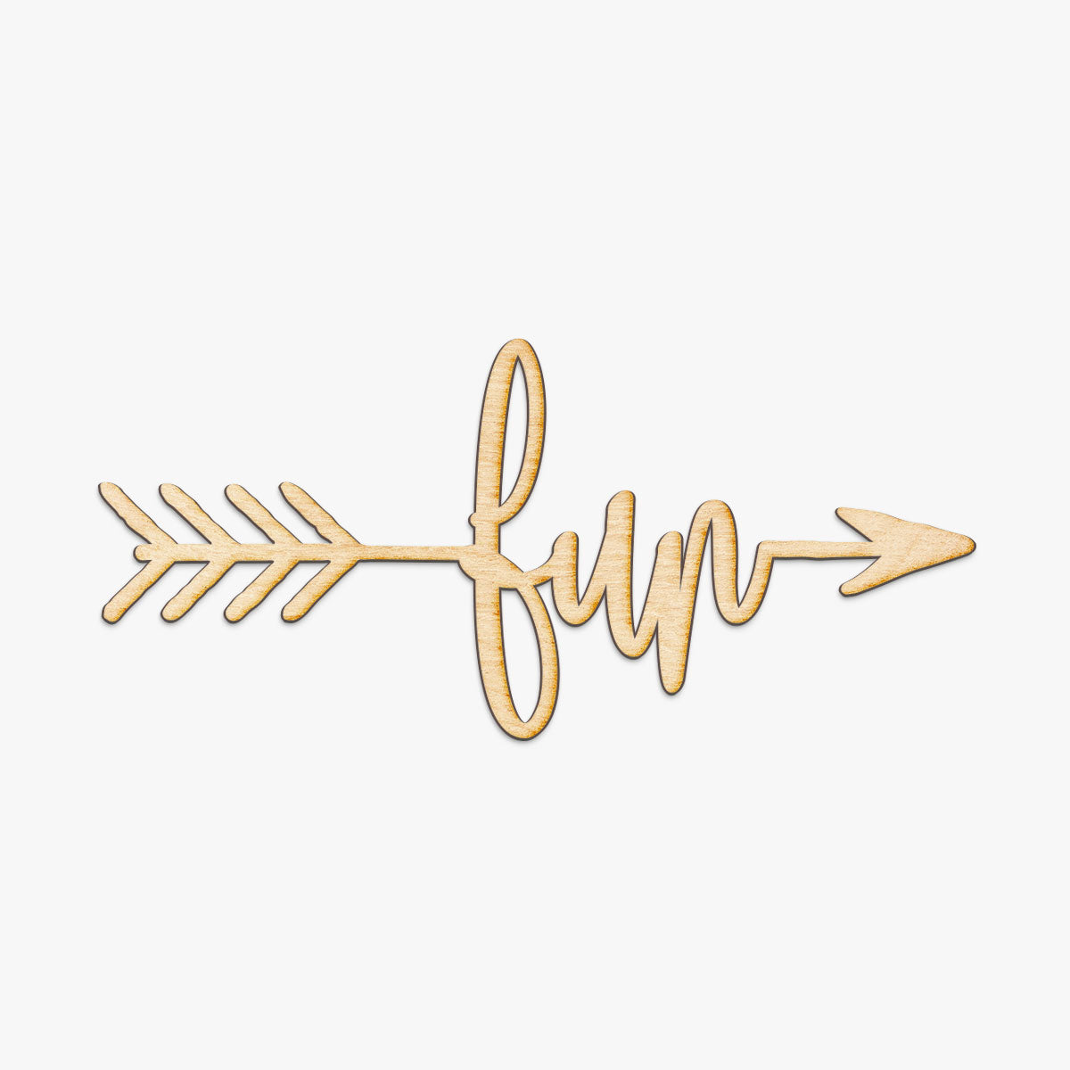 Fun Arrow Wood Sign