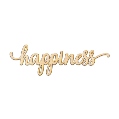 happiness Wood Sign