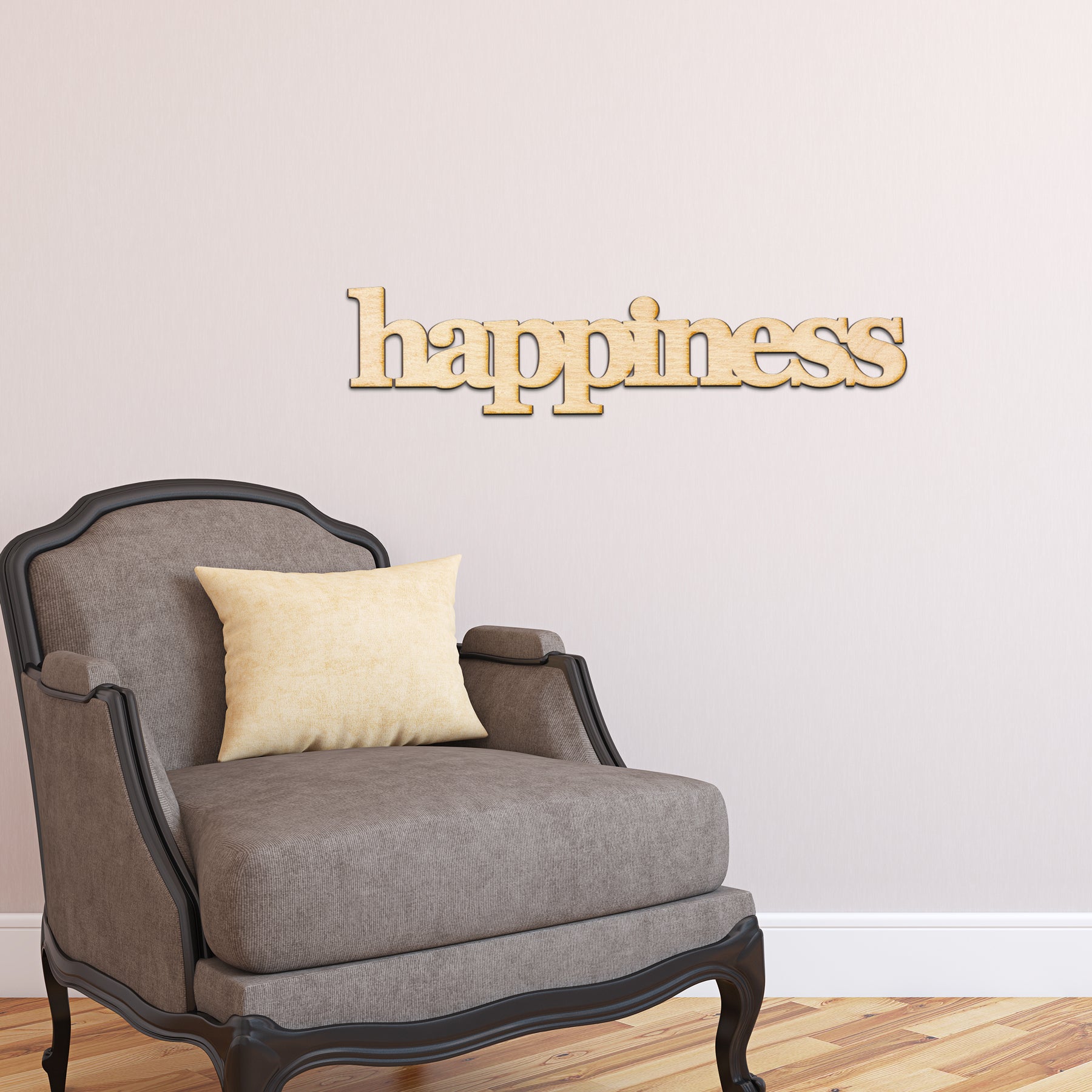 happiness Wood Sign
