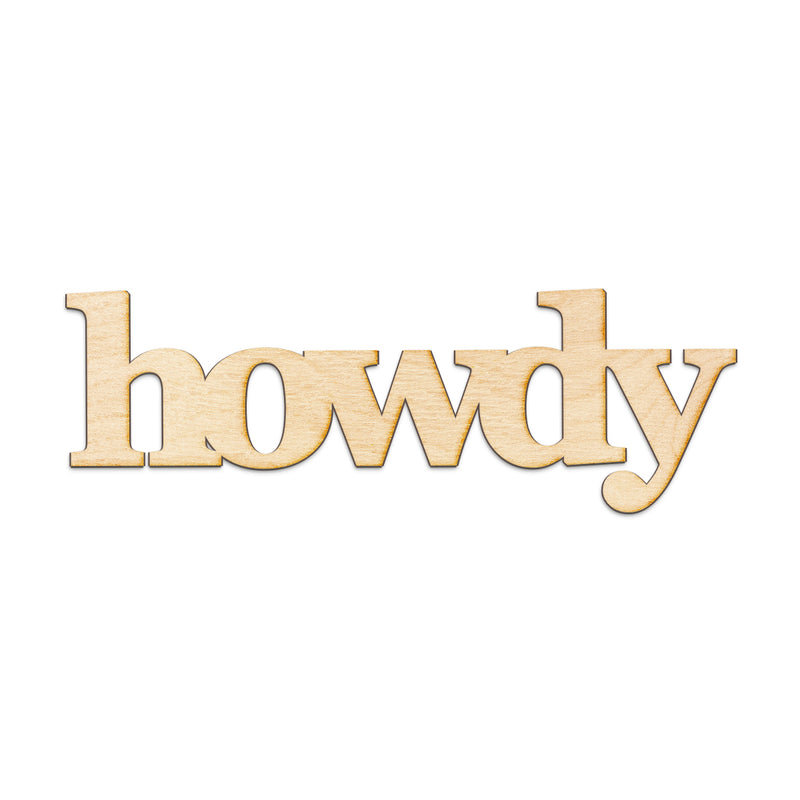 howdy Wood Sign