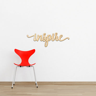 inspire Wood Sign