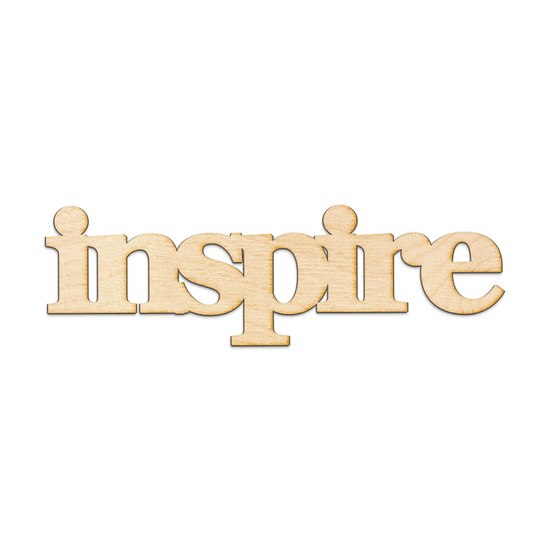 inspire Wood Sign
