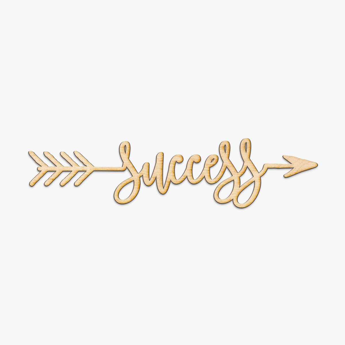 Success Arrow Wood Sign