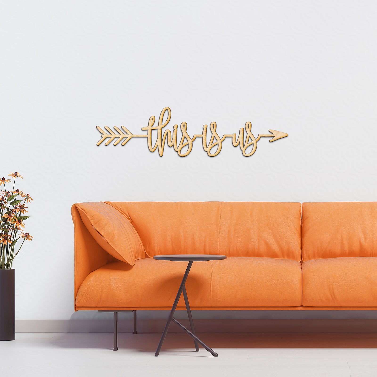 This is Us Arrow Wood Sign