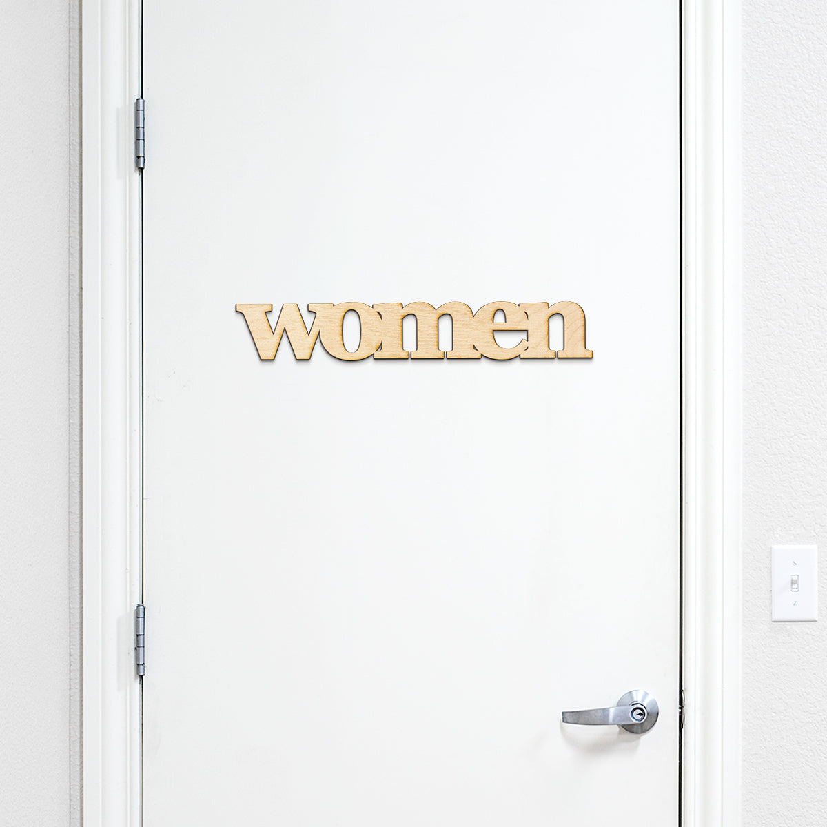 women Wood Sign